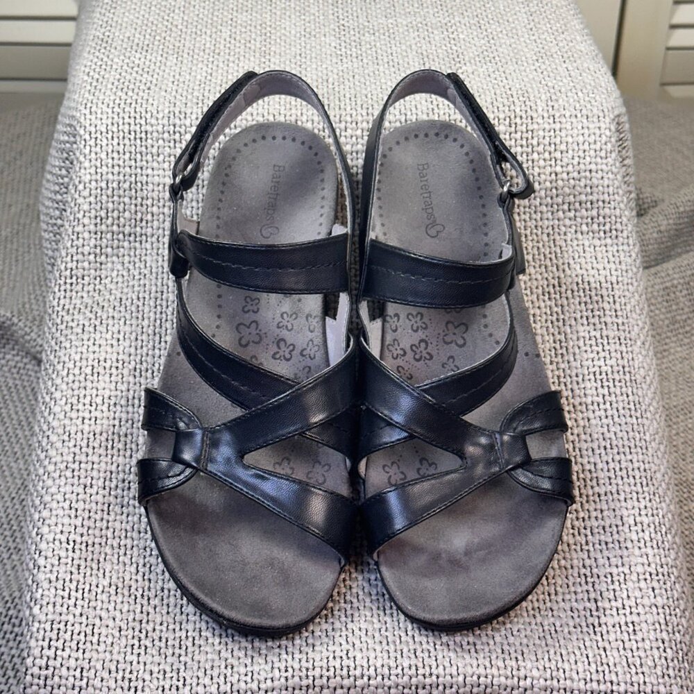 BareTraps Women's Jadra Jacey Black Comfort‎ Fisherman Travel Sandal Size 9